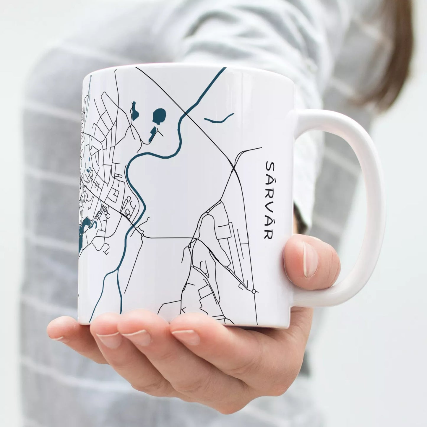 Sárvár - Térképes bögre