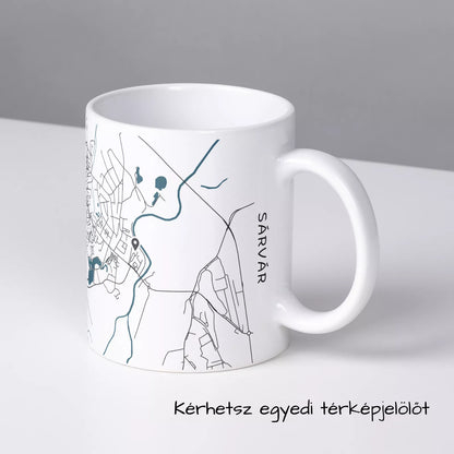 Sárvár - Térképes bögre