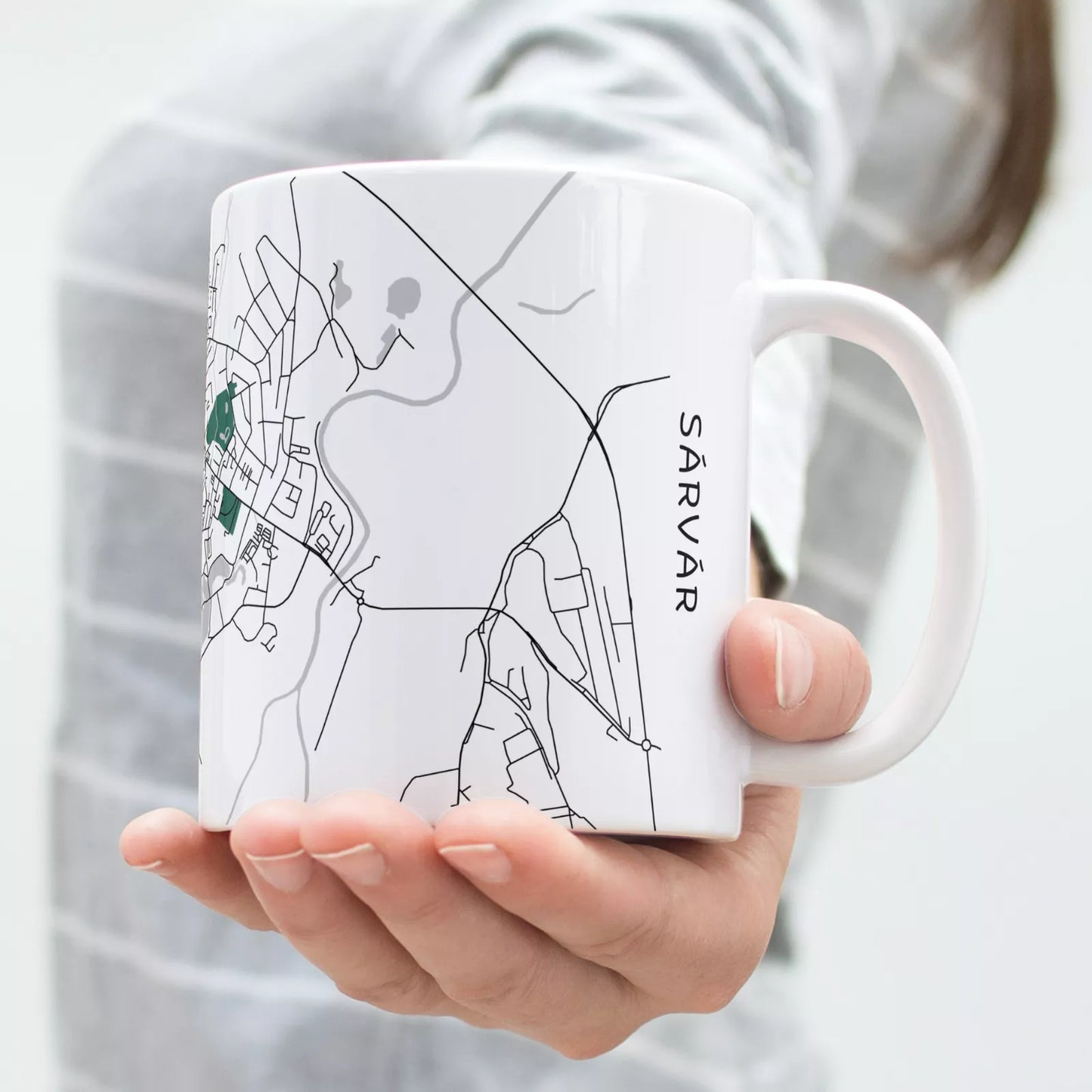 Sárvár - Térképes bögre