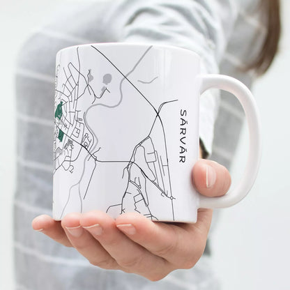 Sárvár - Térképes bögre