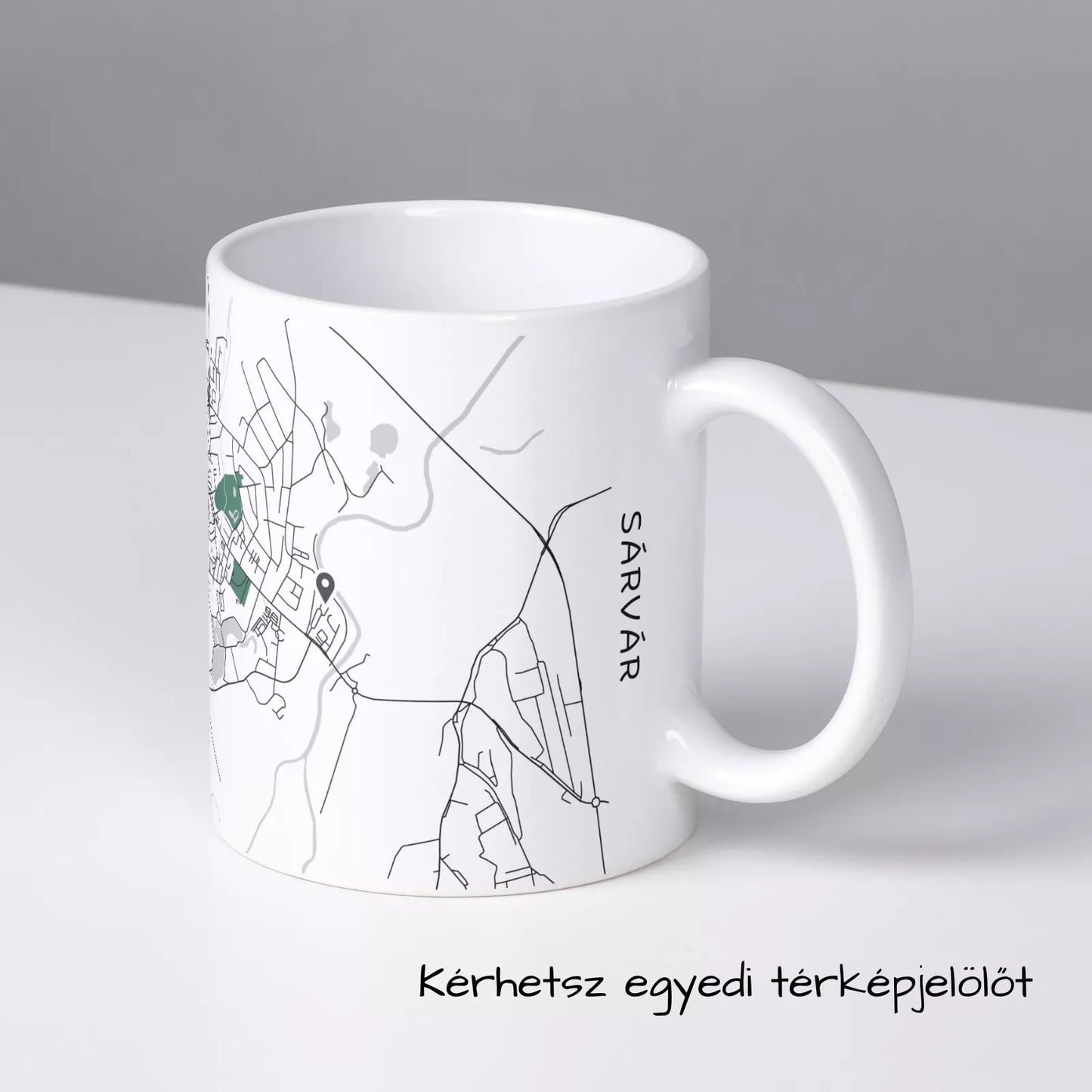 Sárvár - Térképes bögre