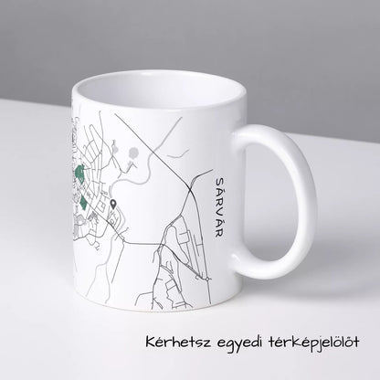 Sárvár - Térképes bögre