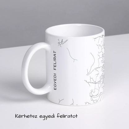 Sátoraljaújhely - Térképes bögre