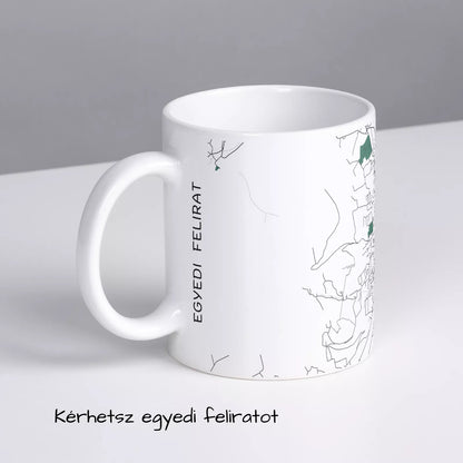 Sátoraljaújhely - Térképes bögre