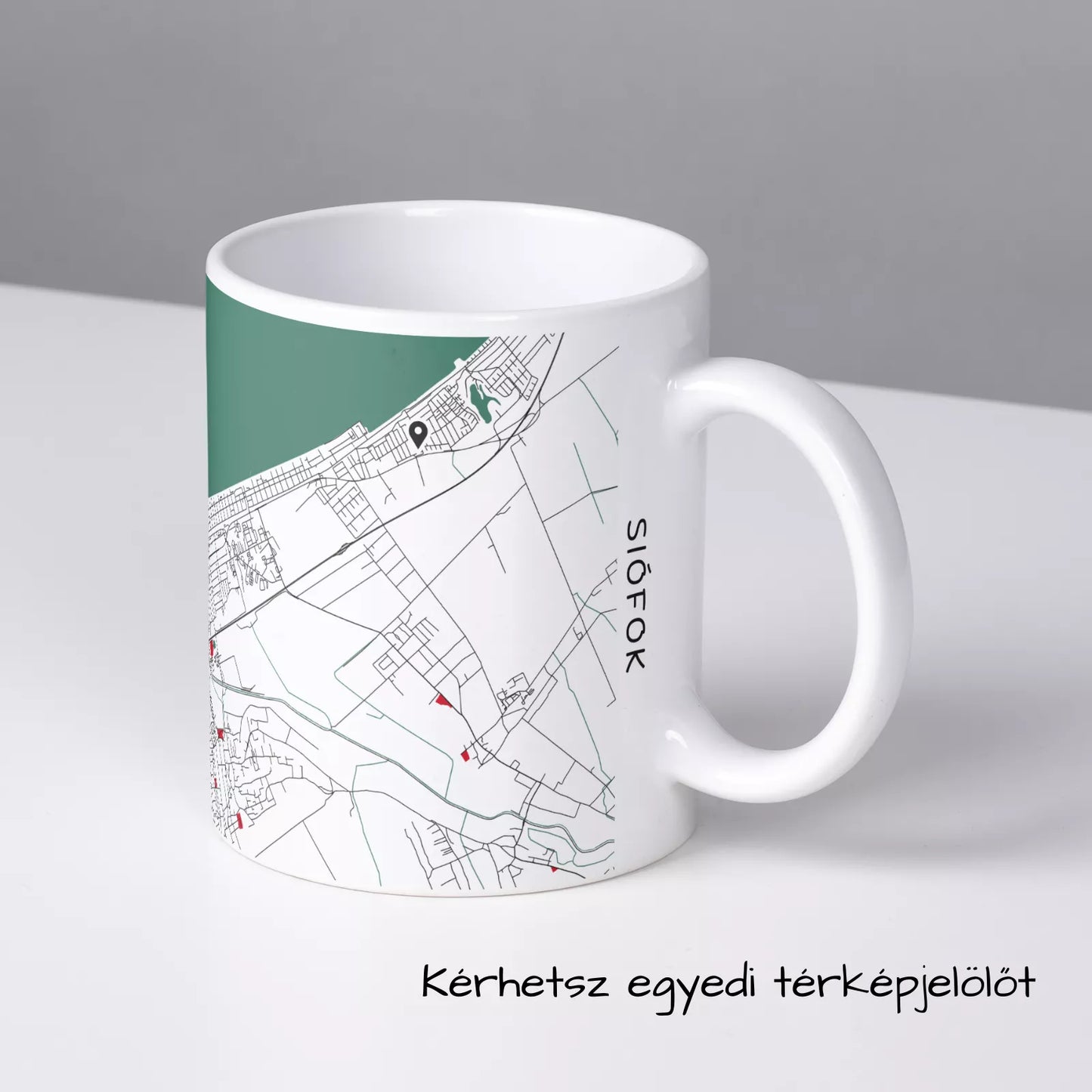 Siófok - Térképes bögre