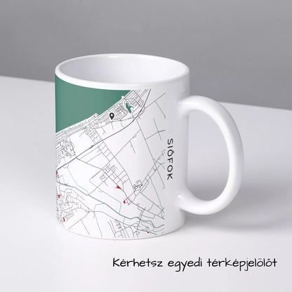 Siófok - Térképes bögre