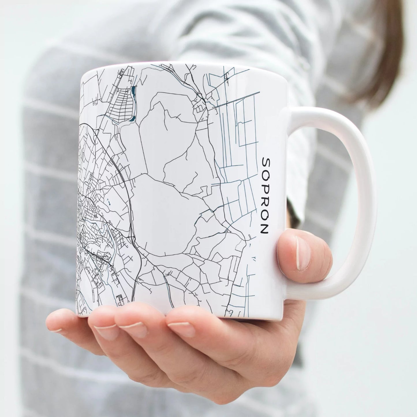 Sopron - Térképes bögre