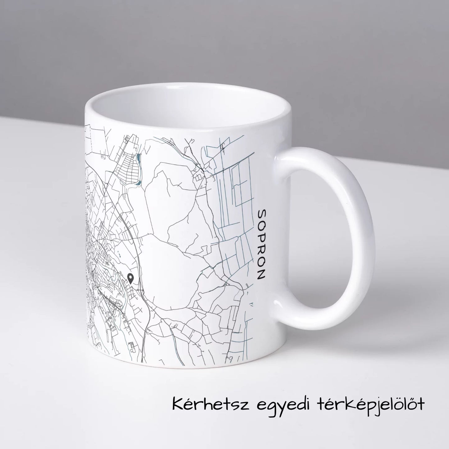 Sopron - Térképes bögre