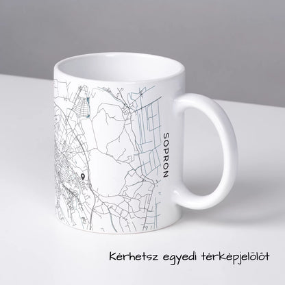 Sopron - Térképes bögre