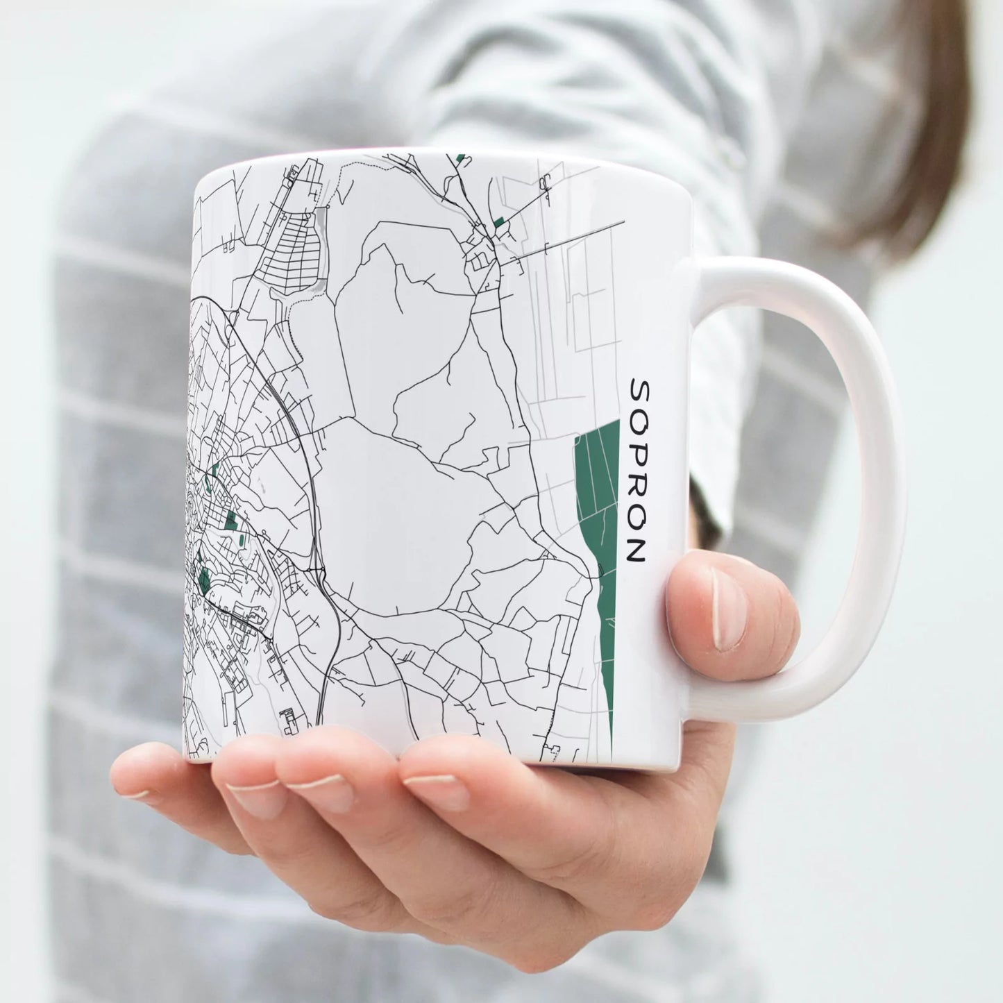 Sopron - Térképes bögre