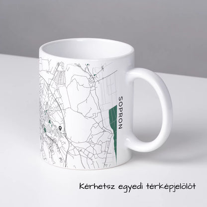 Sopron - Térképes bögre