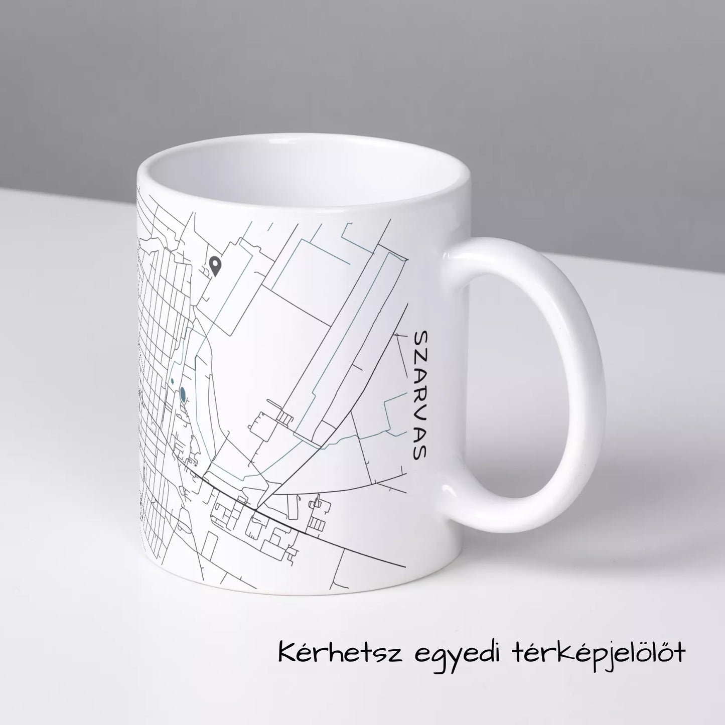 Szarvas - Térképes bögre