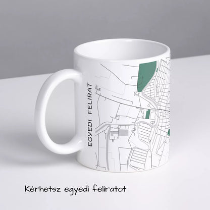 Szarvas - Térképes bögre