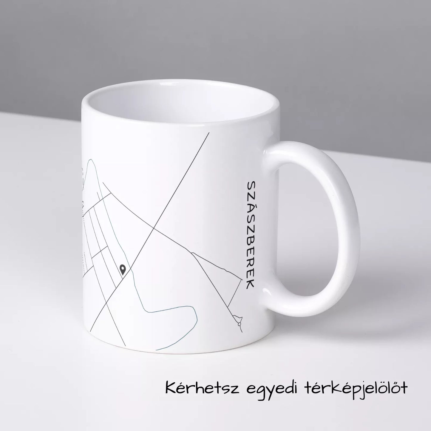 Szászberek - Térképes bögre