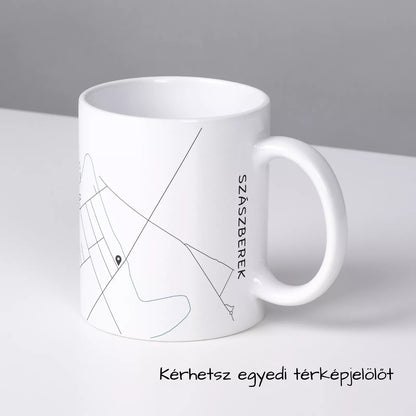 Szászberek - Térképes bögre