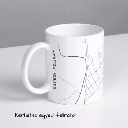 Szászberek - Térképes bögre