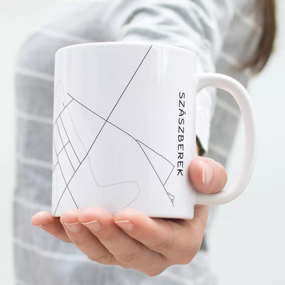 Szászberek - Térképes bögre