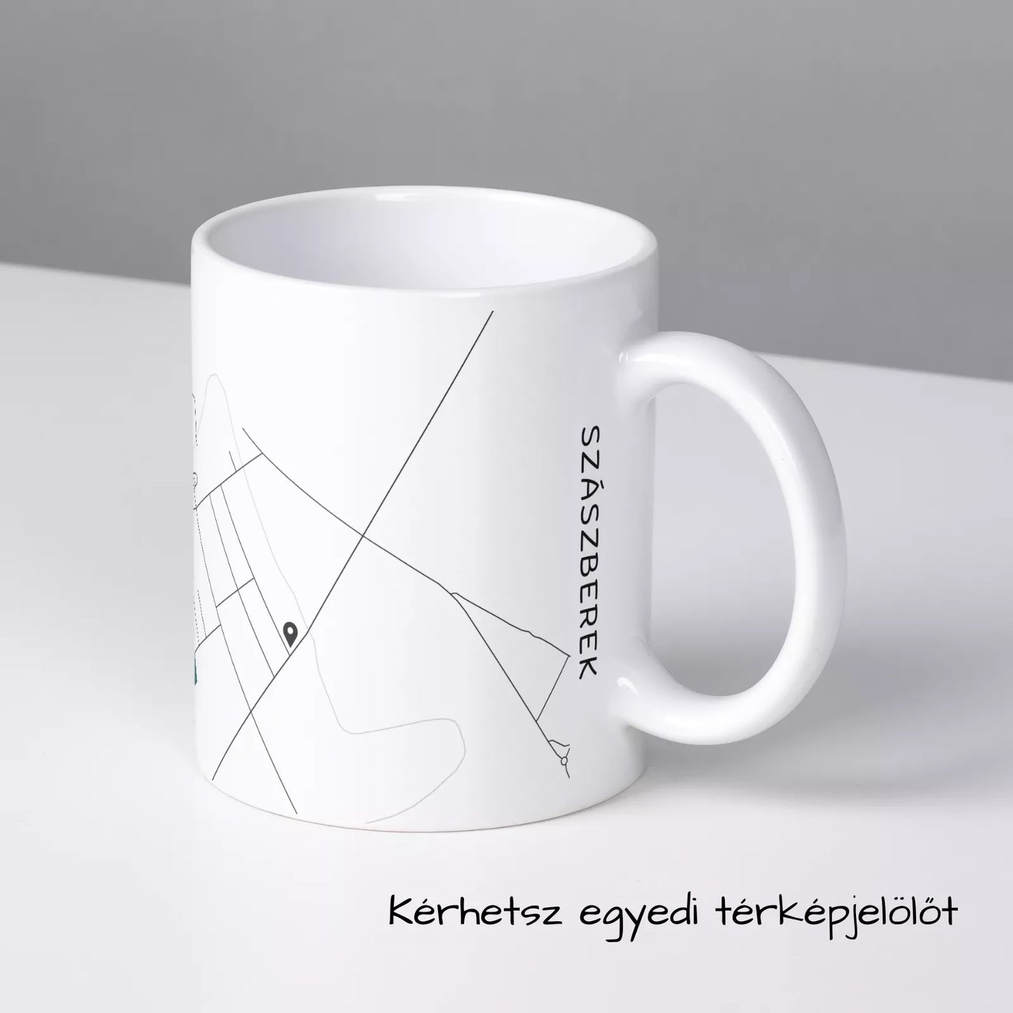 Szászberek - Térképes bögre