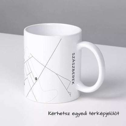 Szászberek - Térképes bögre