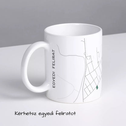 Szászberek - Térképes bögre