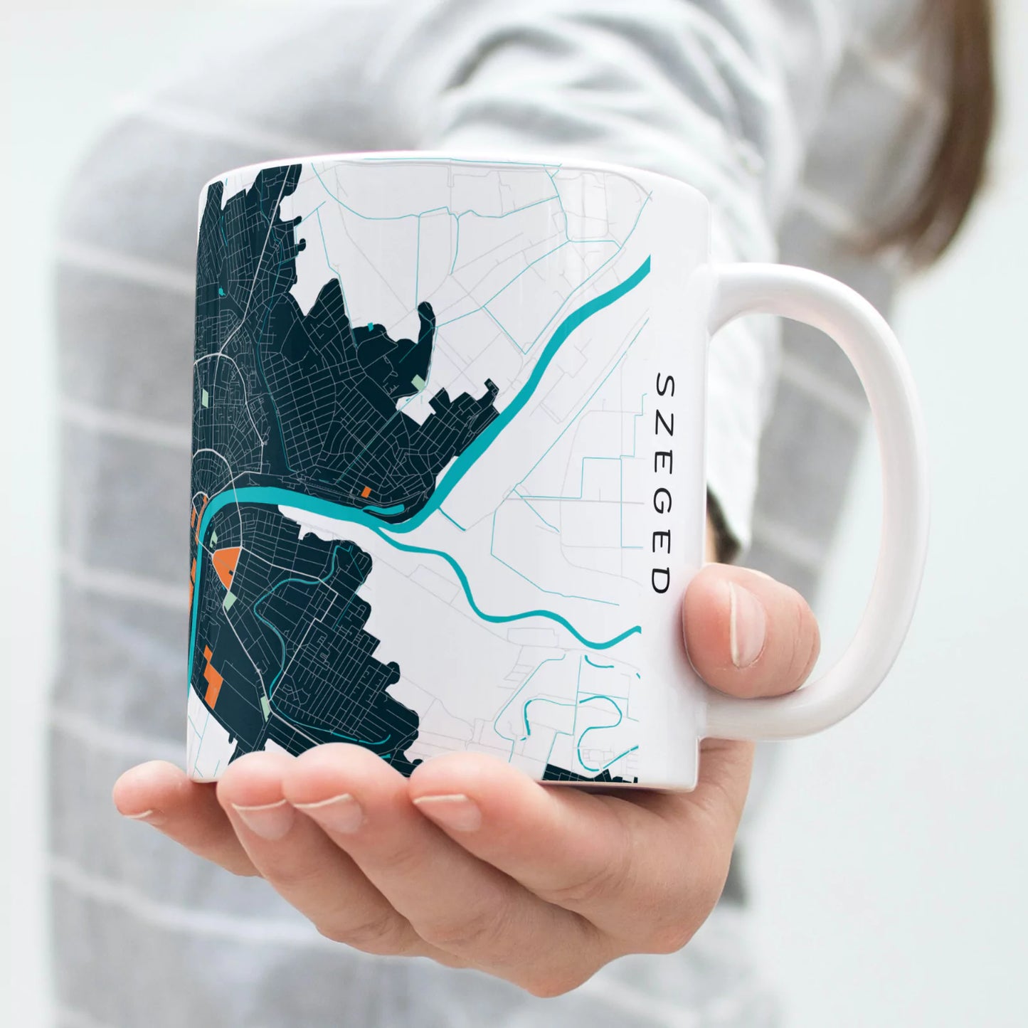 Szeged - Térképes bögre