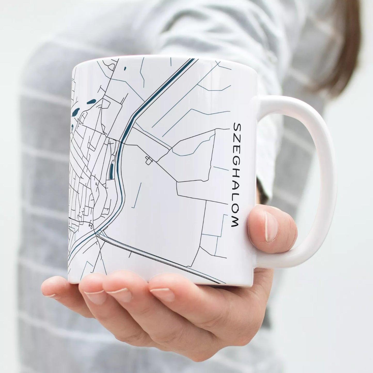 Szeghalom - Térképes bögre