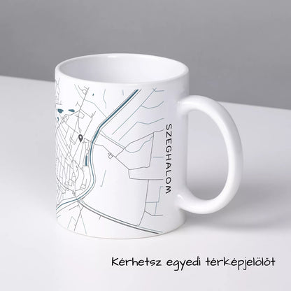 Szeghalom - Térképes bögre