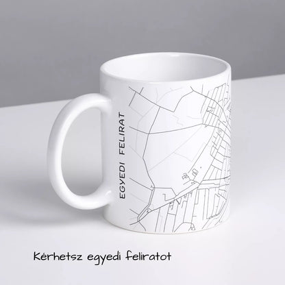 Szeghalom - Térképes bögre