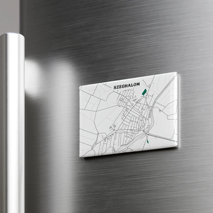 Szeghalom - Térképes hűtőmágnes