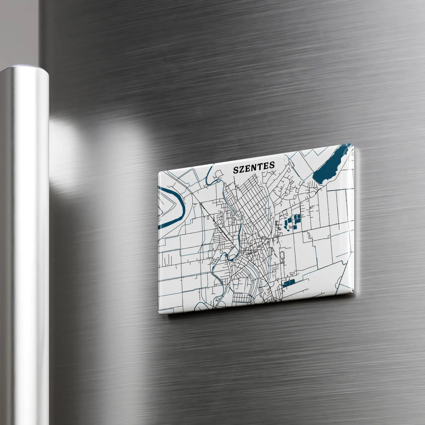 Szentes - Térképes hűtőmágnes