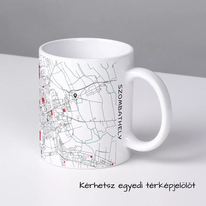 Szombathely - Térképes bögre