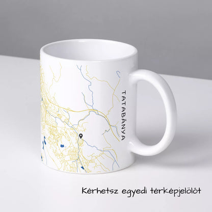 Tatabánya - Térképes bögre