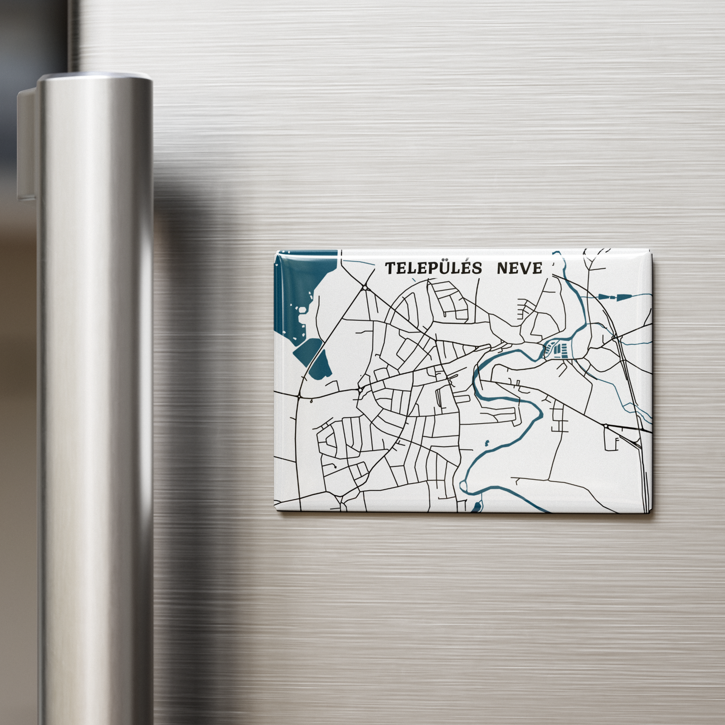 Térképes hűtőmágnes