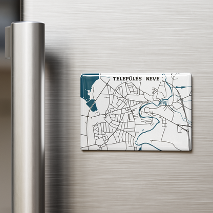 Térképes hűtőmágnes