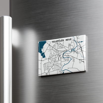 Térképes hűtőmágnes