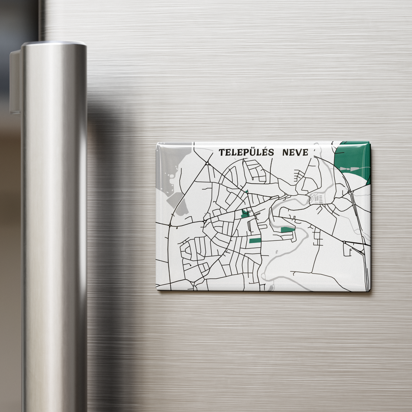 Térképes hűtőmágnes