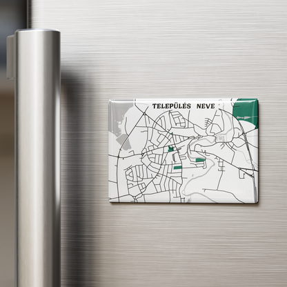 Térképes hűtőmágnes