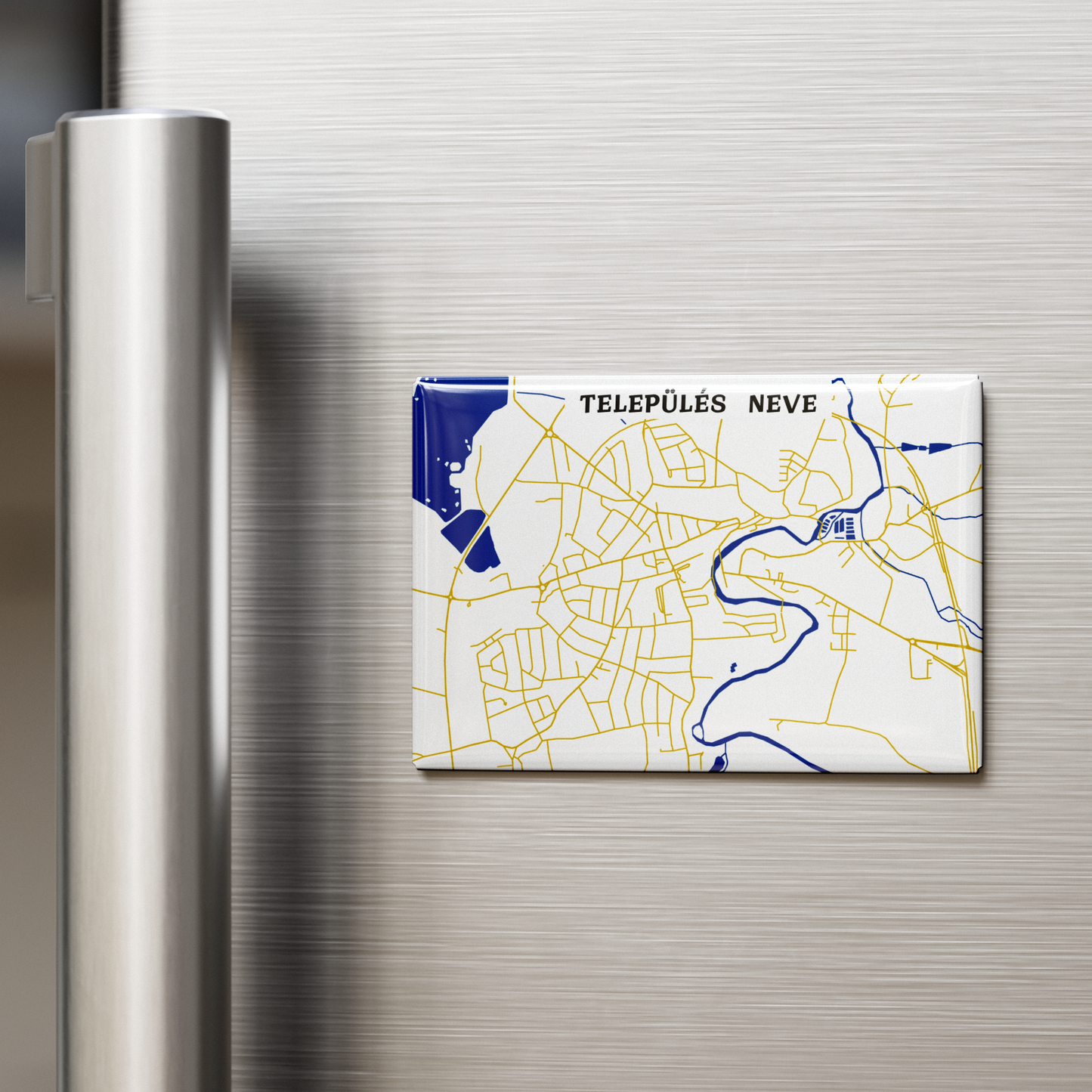 Térképes hűtőmágnes