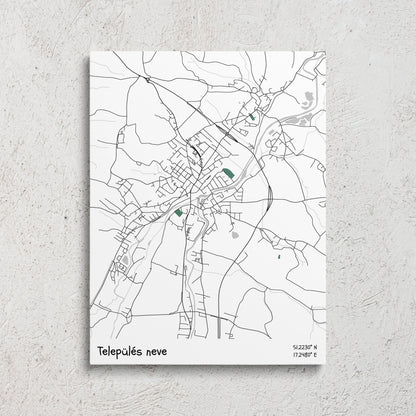 Térképes vászonkép