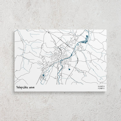 Térképes vászonkép