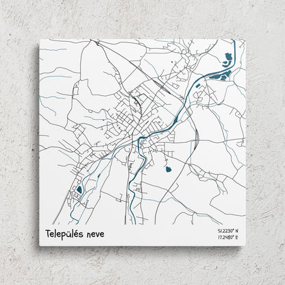 Térképes vászonkép