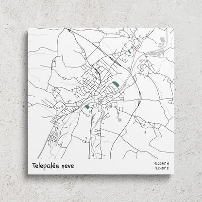 Térképes vászonkép