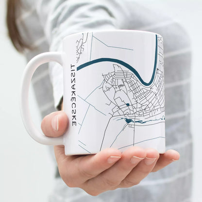 Tiszakécske - Térképes bögre