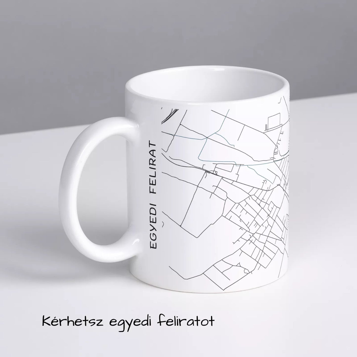 Üllő - Térképes bögre