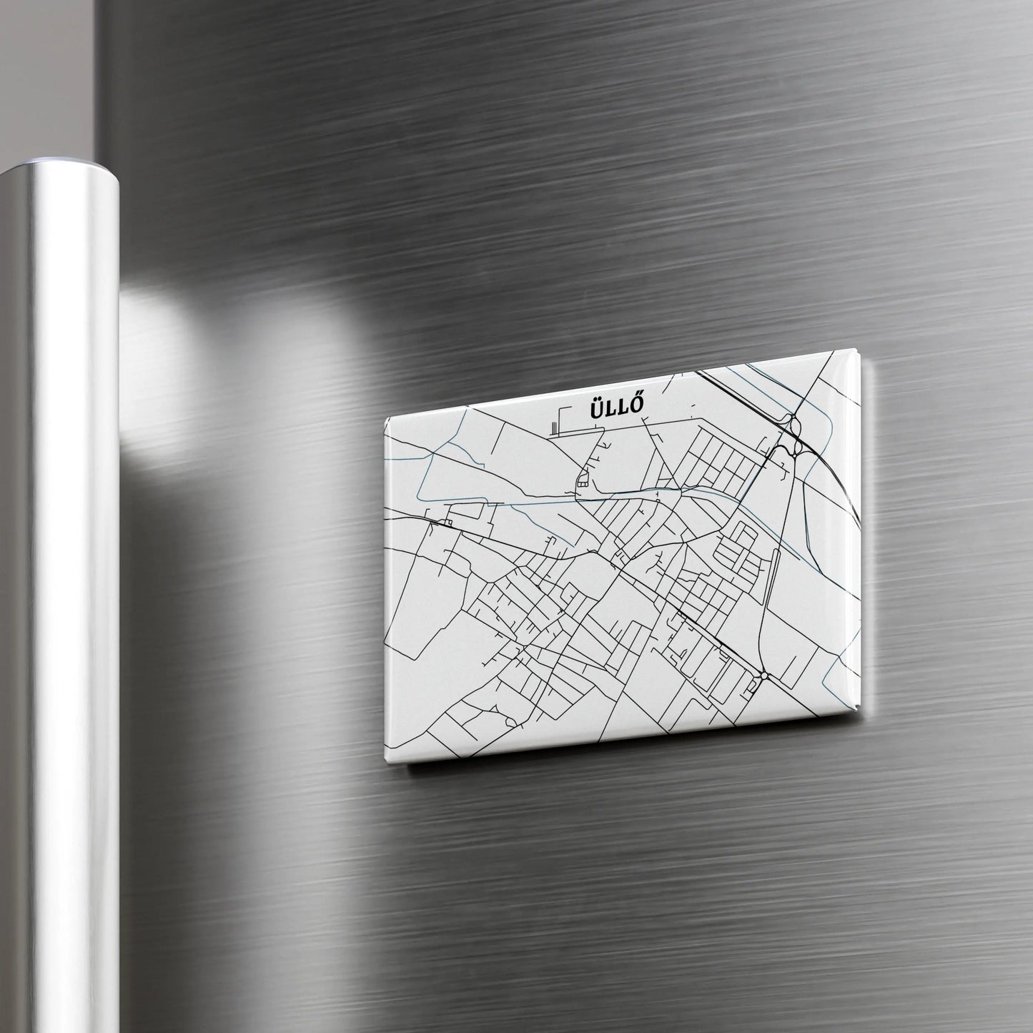 Üllő - Térképes hűtőmágnes