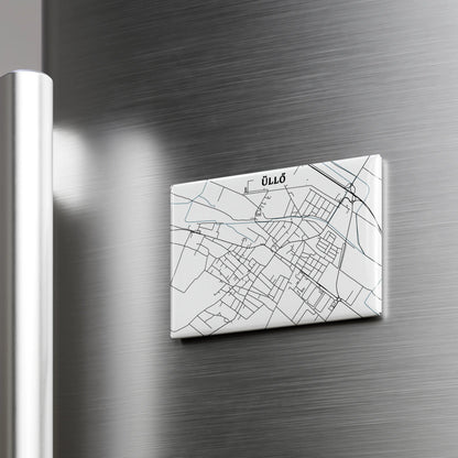 Üllő - Térképes hűtőmágnes