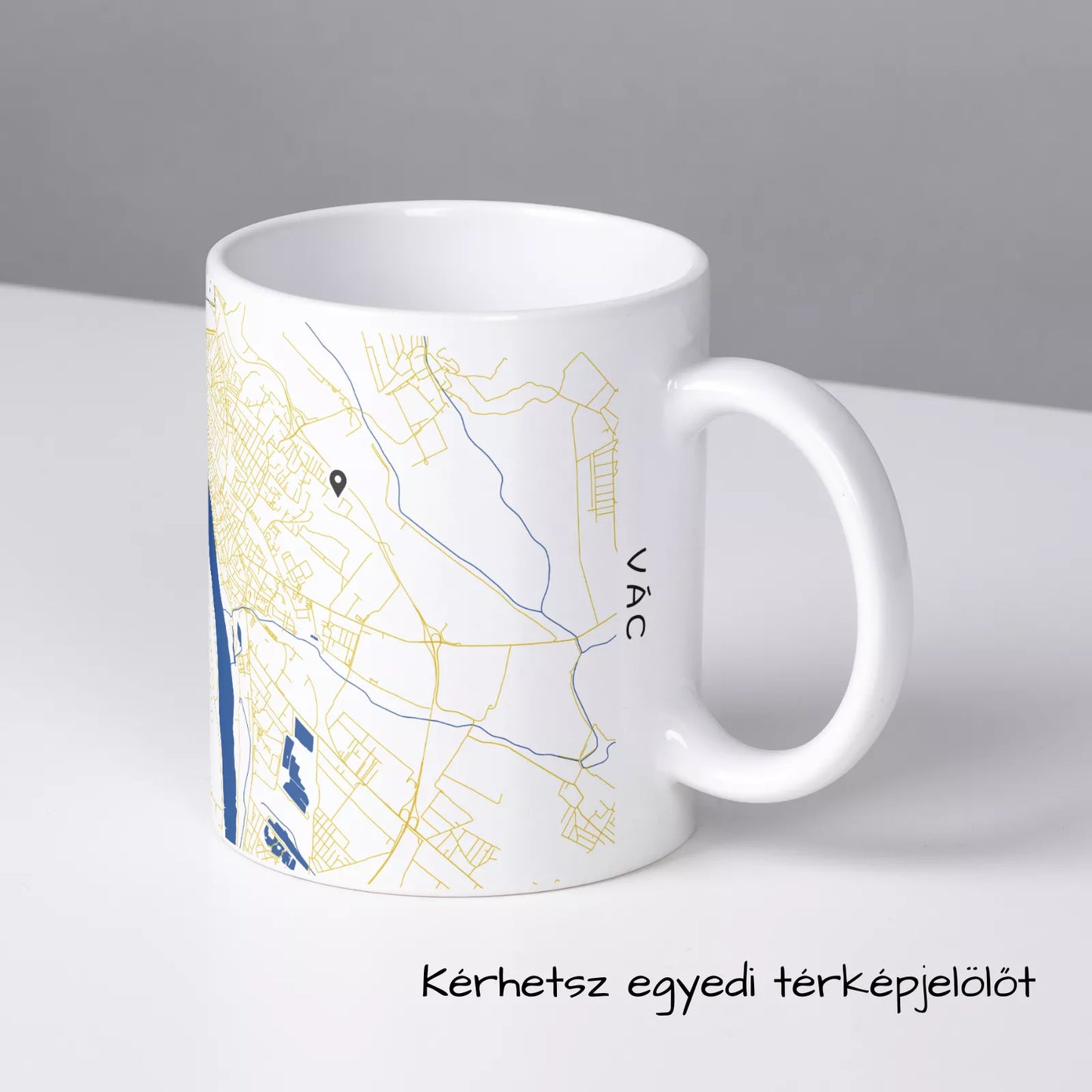 Vác - Térképes bögre