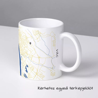 Vác - Térképes bögre