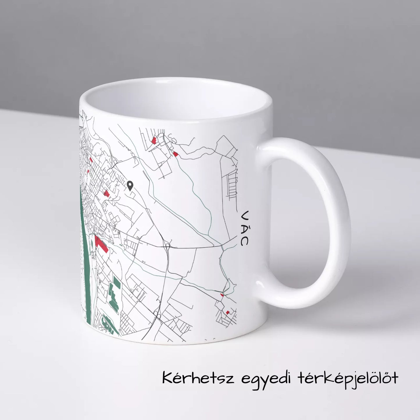 Vác - Térképes bögre