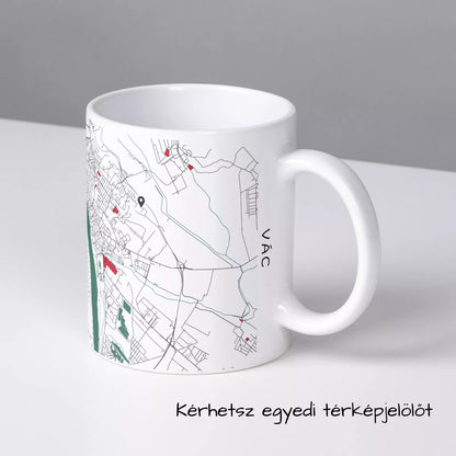 Vác - Térképes bögre